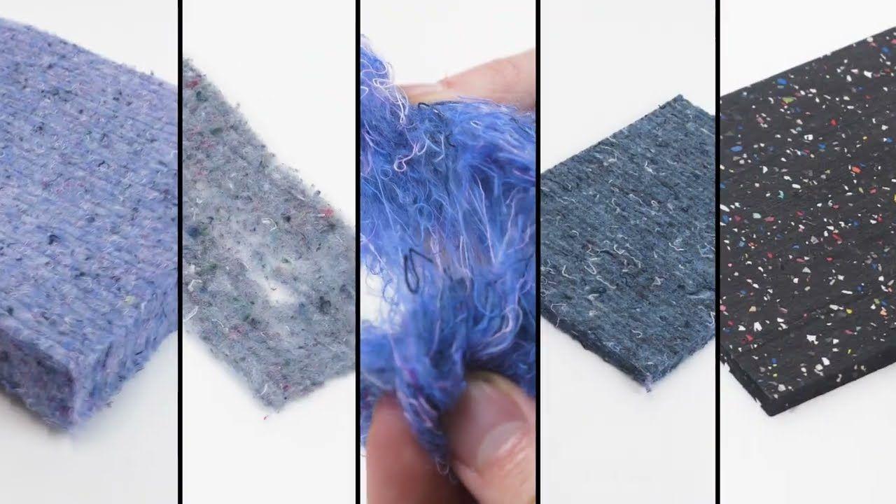 произведен материал от рециклиран текстил